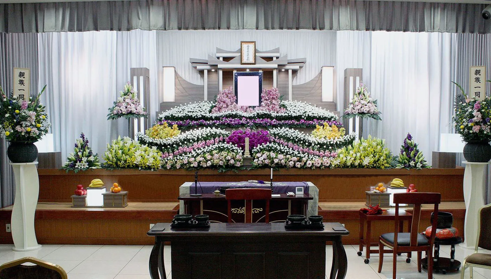 一般葬プランの祭壇